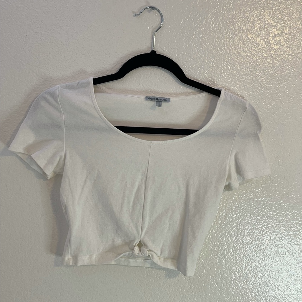 Charlotte Russe Cropped Short Sleeve